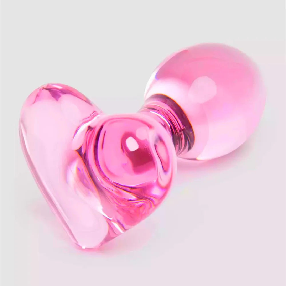 Cute Heart Glass Butt Plug