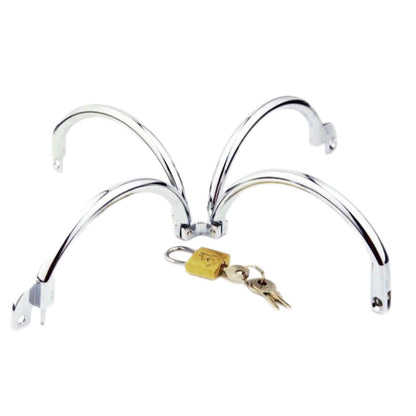 Stainless Steel Cross Wrist Handcuffs