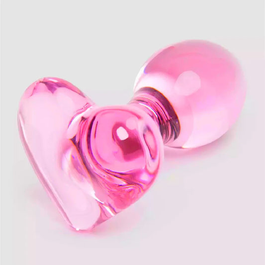 Cute Heart Glass Butt Plug